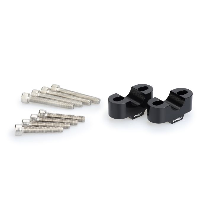 PUIG/ ΑΠΟΣΤΑΤΕΣ RISERS ΥΨΟΥΣ 20mm ΓΙΑ ΤΙΜΟΝΙΑ 22mm black (3671N)