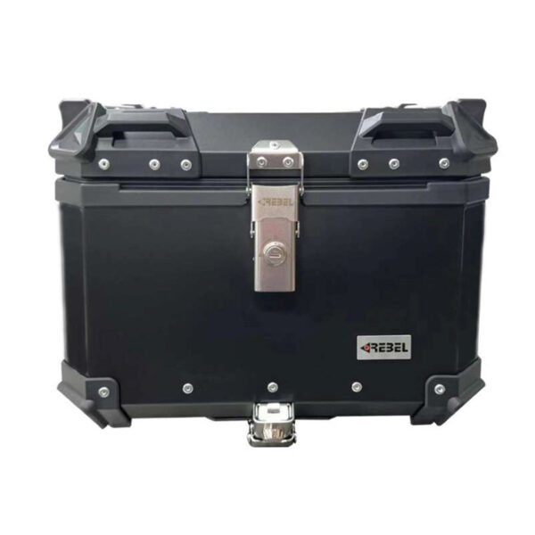 REBEL ΜΠΑΓΚΑΖΙΕΡΑ ΜΟΤΟΣΥΚΛΕΤΑΣ ΑΛΟΥΜΙΝΙΟΥ MP-R1745BLK ΜΑΥΡΗ 45 LT (ΝΕΕΣ ΧΑΜΗΛΟΤΕΡΕΣ ΤΙΜΕΣ!)