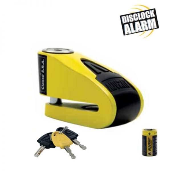 AUVRAY-ΚΛΕΙΔΑΡΙΑ ΔΙΣΚΟΦΡΕΝΟΥ ΜΕ ALARM Ø 10 mm ΜΑΥΡΗ-ΚΙΤΡΙΝΗ