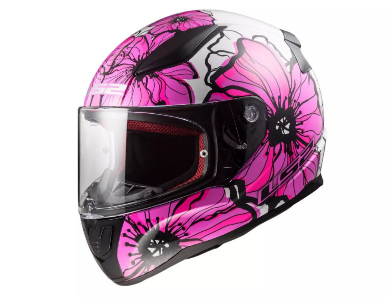 LS2 RAPID II FF353 POPPIES GLOSS PINK