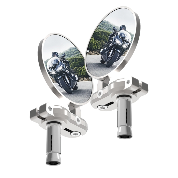 ΚΑΘΡΕΠΤΕΣ ΑΝΤΙΒΑΡΟΥ OXFORD BarEnd Mirrors - Silver ΖΕΥΓ OX578 